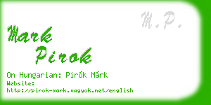 mark pirok business card
